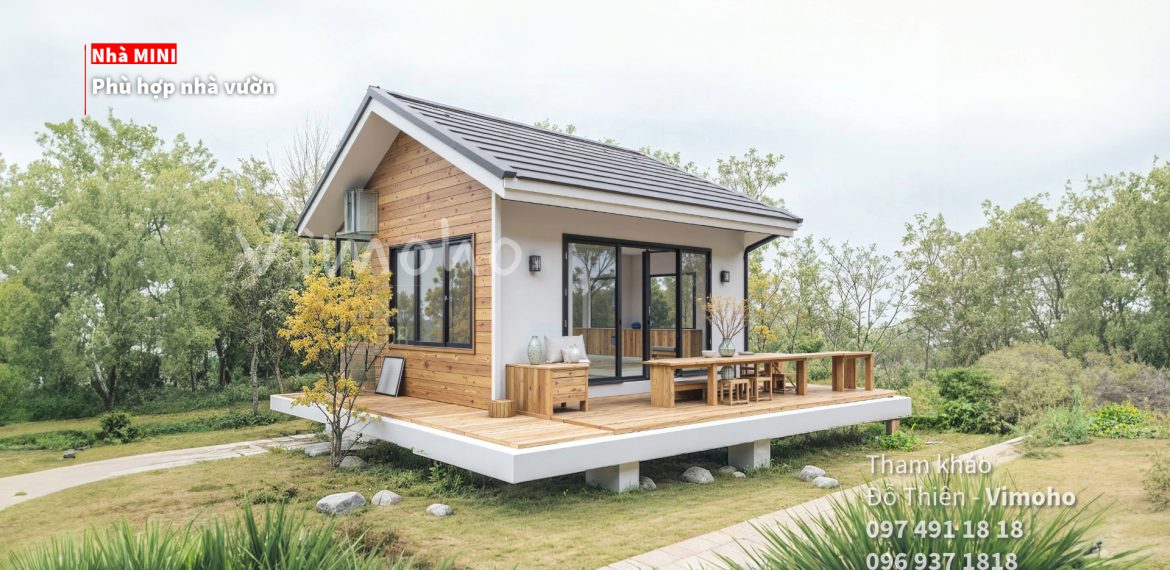 Mẫu nhà cấp 4 mini lắp ráp