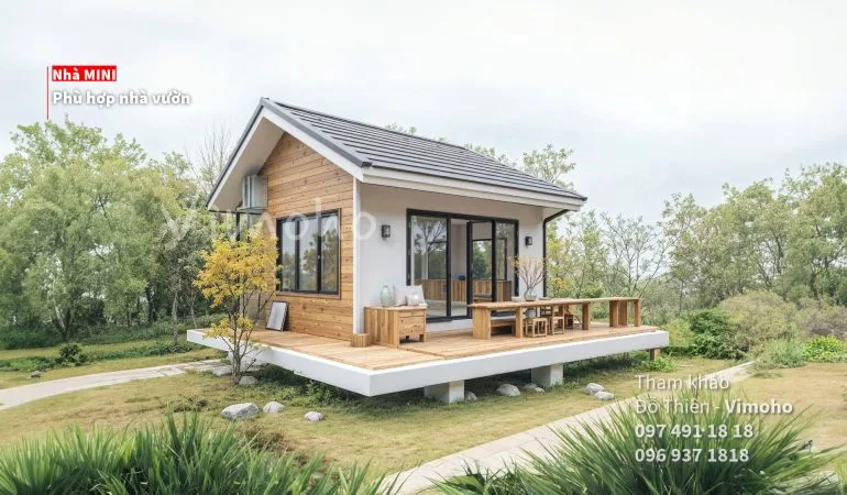 Mẫu nhà cấp 4 mini lắp ráp