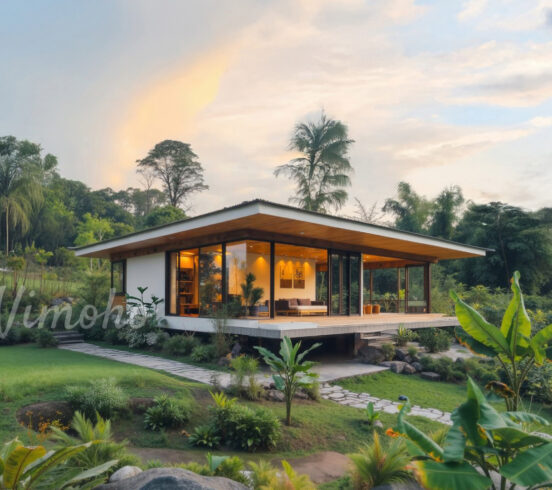 Prefab house, nhà tièn chế, gỗ kính, nhà lắp ráp nhà sàn