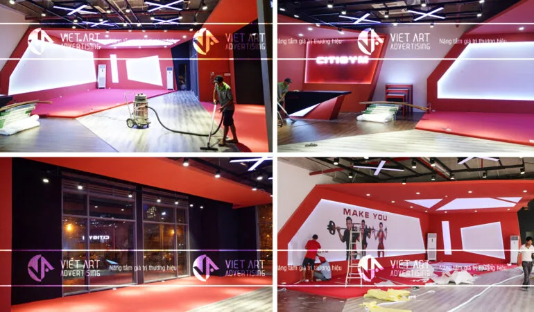 thiết kế showroom cửa hàng