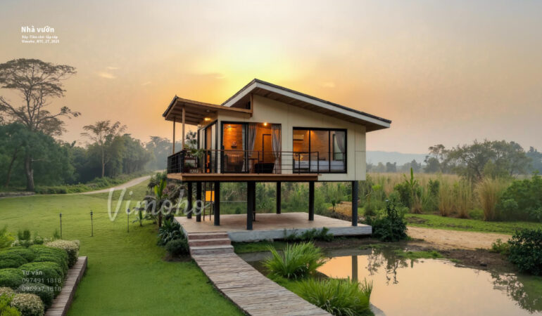 Nhà tiền chế khổ đứng