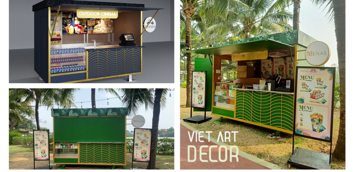 Kiosk chiếu phim ngoài trời
Hình thi công đẹp hơn ảnh 3D