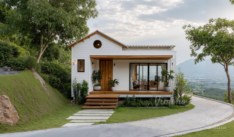 Nhà tiền chế lắp ráp mini, phù hợp địa hình phức tạp